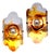 Murano Glass Wall Lamps from Mazzega, 1970s, Set of 2 For Sale