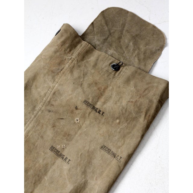 Vintage Canvas Mail Sack Postal Bag For Sale - Image 11 of 11