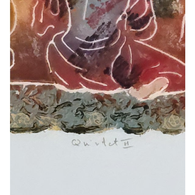"Primavera Ii" (Or Alternately Part of a Series Like "Quartet") by the Artist Roy Tonkin. It Is a Limited Edition Serigraph/Carborundum Etching For Sale - Image 4 of 4