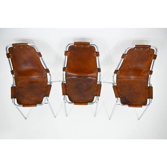 Dining Chairs attributed to Charlotte Perriand for Les Arcs, 1960s, Set of 3 For Sale - Image 6 of 11