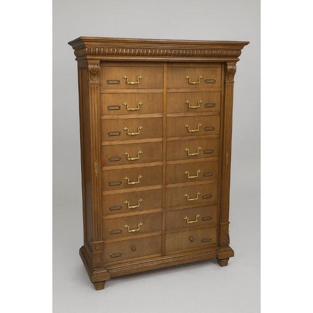 Wood Antique Renaissance Style Wood Workshop Cabinet For Sale - Image 7 of 7