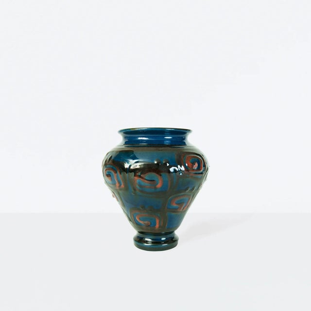 Blue Vase from Kähler, 1920s For Sale - Image 8 of 8