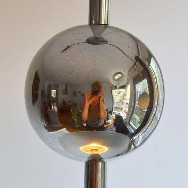 Chrome and Glass Pendant Lamp by Willem Hendrik Gispen, 1930s For Sale - Image 9 of 11