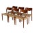 j.l. Moller Oak Model 71 Dining Chairs Set of 6 Cord Seats Denmark 1960s For Sale
