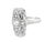 Art Deco 1920s Old European Cut 14k White Gold Antique Diamond Ring, Size 4.75 For Sale - Image 3 of 10