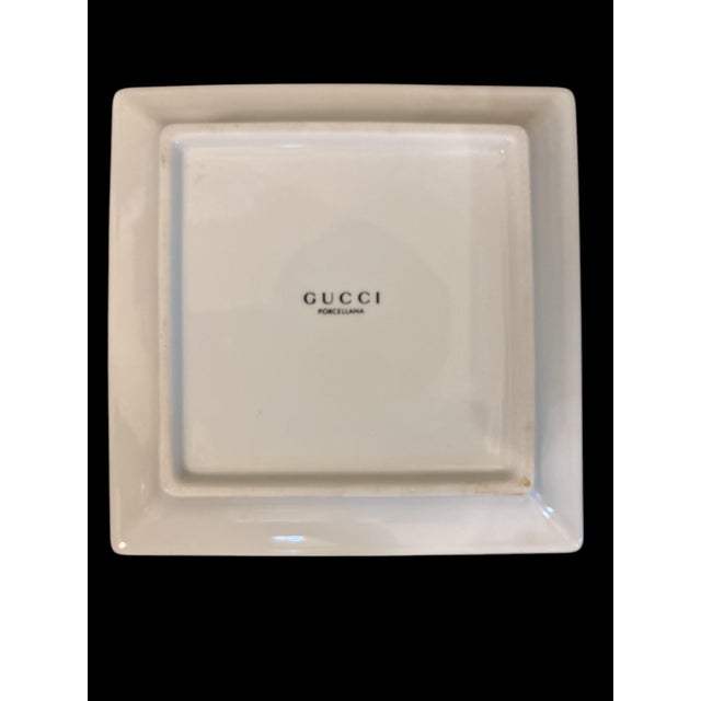 Gucci 1990s Gucci Porcelain Trinket Dish or Ashtray For Sale - Image 4 of 4