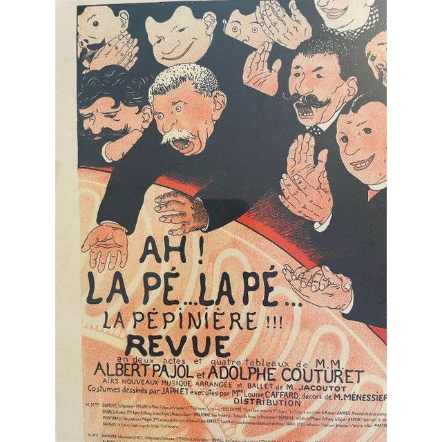 Late 19th Century Vallotton French Poster by Les Maîtres De L’Affiche Ah La Pé La Pé La Pépinierè For Sale - Image 5 of 10