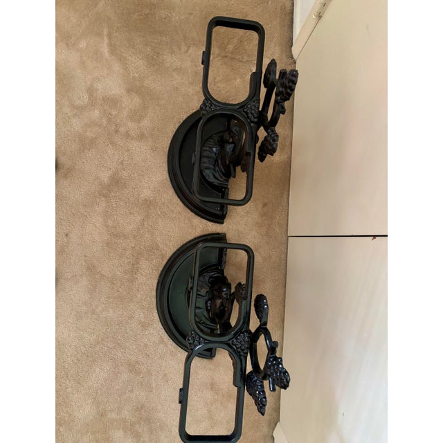 1920s Antique Cast Iron Umbrella & Cane (Walking Stick) Stands For Sale - Image 5 of 5