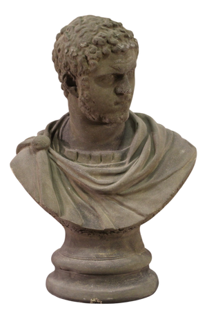 Cement Sculpture Bust of Emperor Caracalla, 1960