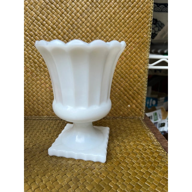 Beautiful collection of vintage milk glass. Perfect to add to any decor! Very classical, traditional feel! 6” x 4.5” for vase
