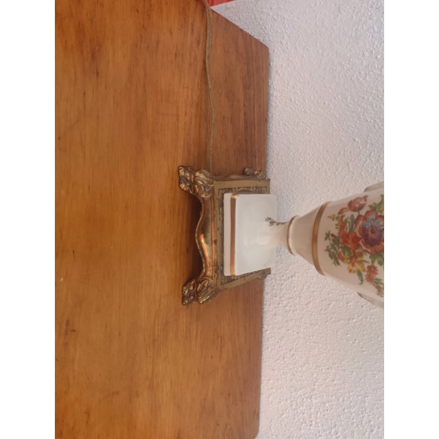 Ceramic Early 20th Century Baroque Ceramic Vase Body Table Lamp For Sale - Image 7 of 9