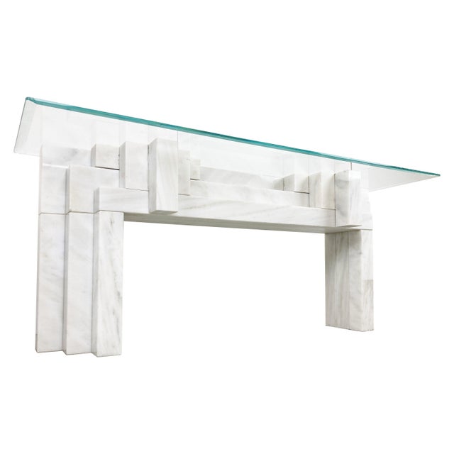 Marble Console Table, 1980s For Sale - Image 10 of 10