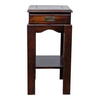 Huppe & Freres Ltee Chinese Style One Drawer Accent Table For Sale
