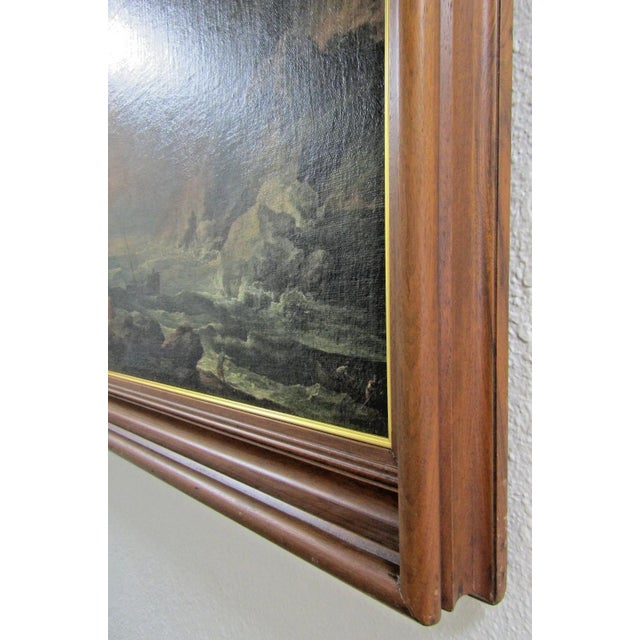 Original Claude Vernet 1773 a Shipwreck in Stormy Seas Oil on Canvas With Coa For Sale - Image 11 of 18