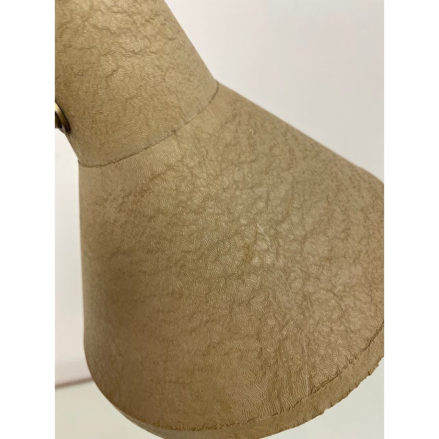 Metal Mid-Century Shrink Varnish Adjustable Table Lamp, 1950s For Sale - Image 7 of 15