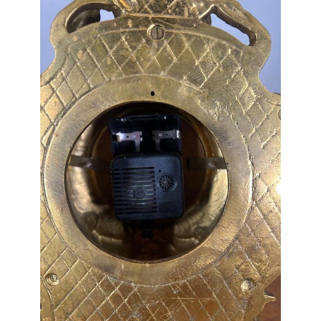 Vintage French Style Decorative Mantel Clock For Sale - Image 9 of 13