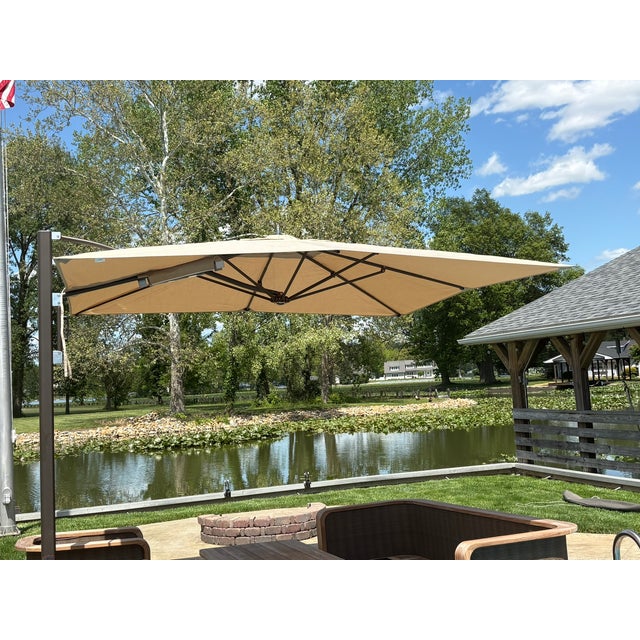 Tuuci® Ocean Master Cantilever Umbrella – 10' Square For Sale - Image 11 of 18