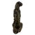 Contemporary Contemporary Art Deco Style Seated Black and Gold Ceramic Leopard Sculpture For Sale - Image 3 of 5