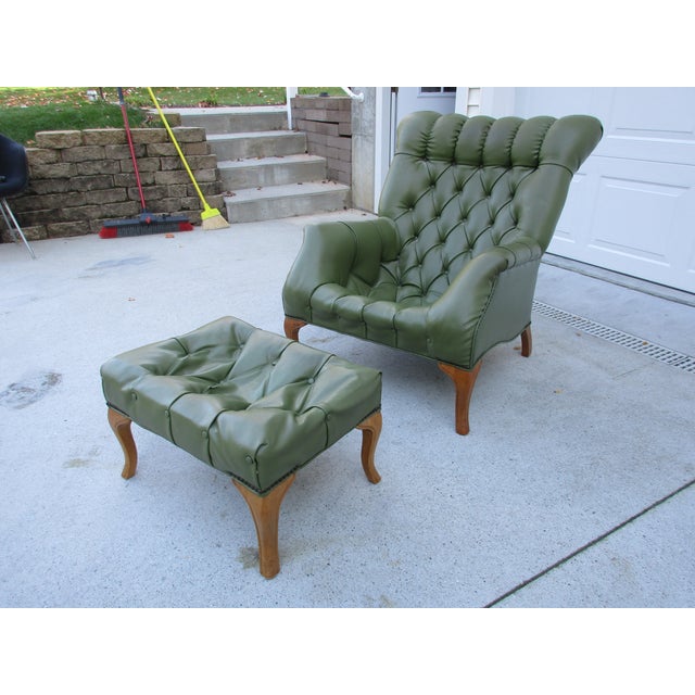 Vintage ‘Sleepy Hollow’ Rip Van Lee Style Chair and Footstool Chairish