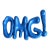 Omg 3 - Contemporary Resin Text Wall Sculpture by Nayla Saroufim For Sale