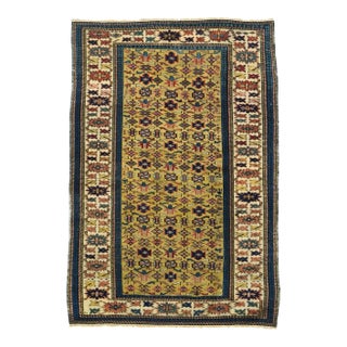 Antique Kuba Rug 3'2'' x 4'7'' For Sale