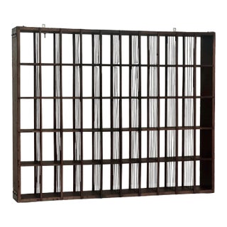 Antique General Store or Apothecary Cubby Cabinet Shelves With 50 Compartments For Sale