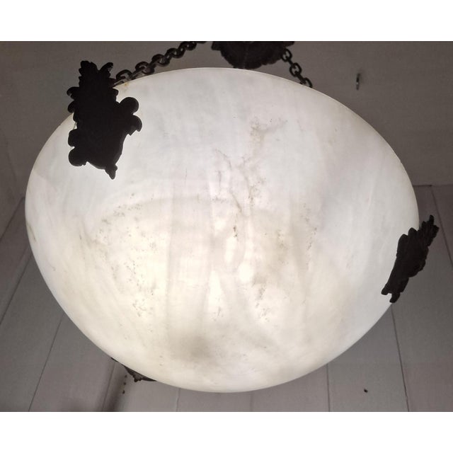 Vintage French Art Deco Pendant Lamp, 1920s, in Very Good conditions. Designed 1920 to 1949 Up to 250V (Europe/UK...