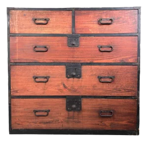 Japanese Kimono Tansu Chest of Drawers, 1890s
