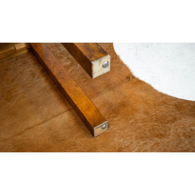 1970s John Widdicomb Parsons Burl Wood Console Table For Sale - Image 16 of 16
