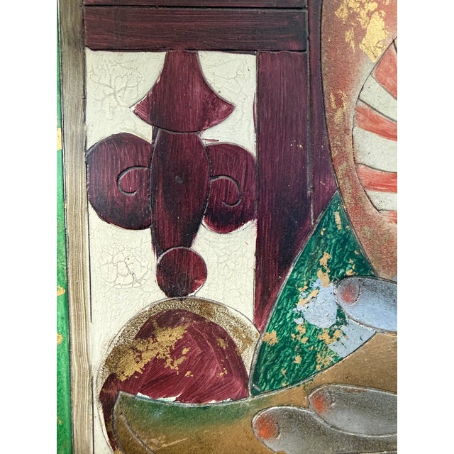 Modernist Italian Vintage Cast Wall Panel Art Piece For Sale - Image 10 of 12