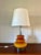 Orange Opaline Ochre and Chrome Floor Lamp, 1970s For Sale - Image 8 of 9