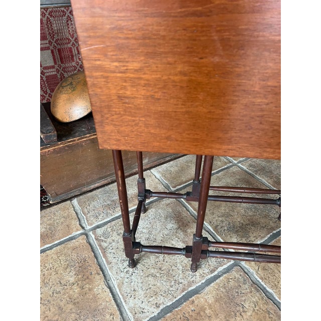 Brown Early 19th Century English Mahogany Petite Spider Gate Leg Table For Sale - Image 8 of 9
