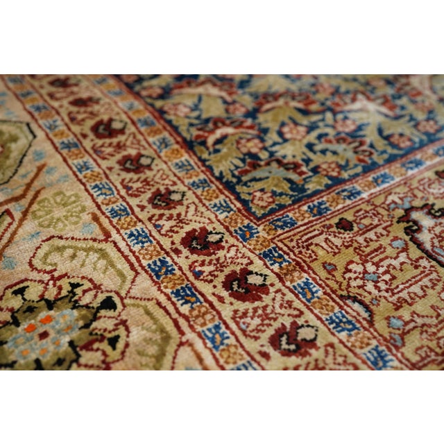 Beige Antique Persian Tabriz Rug 4'0'' X 5'8'' For Sale - Image 8 of 8