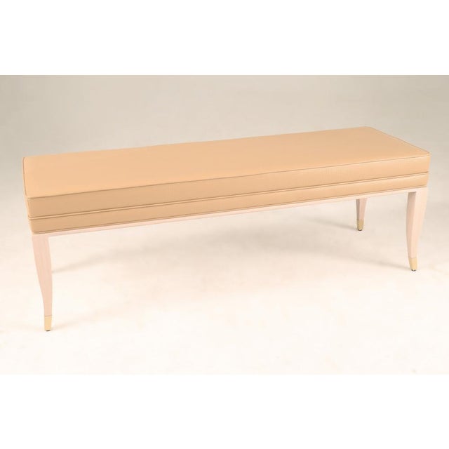 Modern Bench in Oak, 1990s For Sale - Image 3 of 3