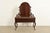 Alexander Roux Antique French Rococo Carved Mahogany and Marble Top Vanity Dressing Table With Mirror, Newly Refinished For Sale - Image 13 of 14