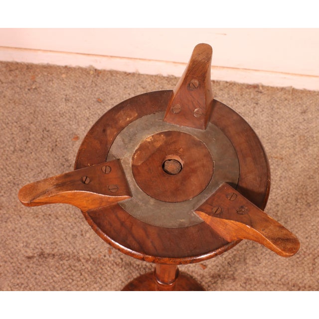 Small Pedestal Table in Walnut, 1800s For Sale - Image 10 of 12