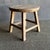 Reclaimed Elm Wood Round Side Table in Natural Elm Wood For Sale - Image 4 of 5