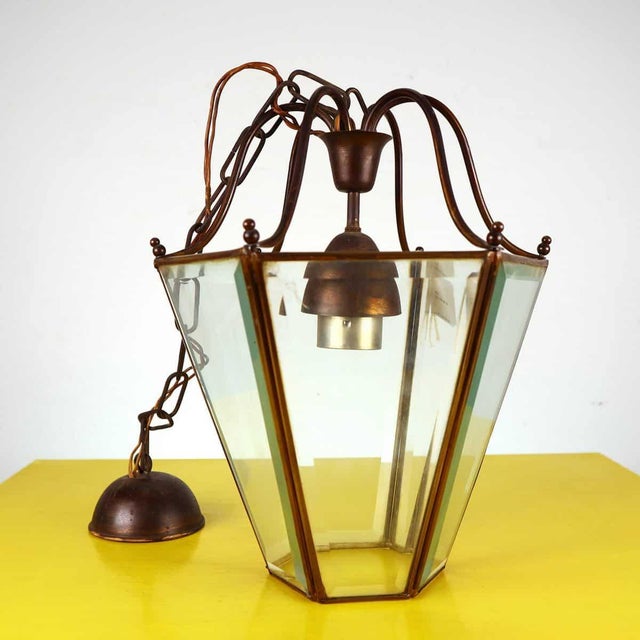 Glass and Metal Pendant, 1960s For Sale - Image 11 of 11