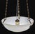 1950s French Art Deco White Alabaster Pendant Light With Dark Veining For Sale - Image 4 of 16