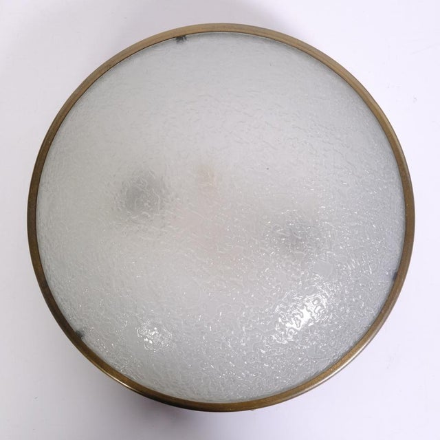 Vintage Glass and Metal Wall Lamps, 1940s, Set of 2 For Sale - Image 6 of 18