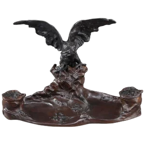 Art Nouveau Inkwell by Albert Marete, France