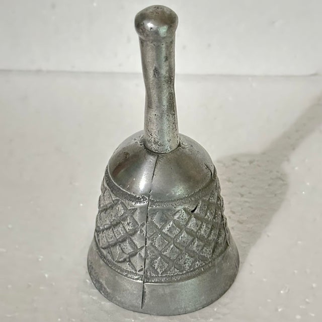 Late 20th Century Vintage Twentieth Century Cast Pewter Bell For Sale - Image 5 of 8
