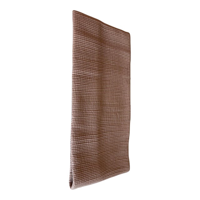 Restoration Hardware Channel Stitch Cotton Voile Pillow Cover For Sale