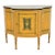 Italian Neoclassical Paint Decorated Demilune Console or Bar Cabinet For Sale