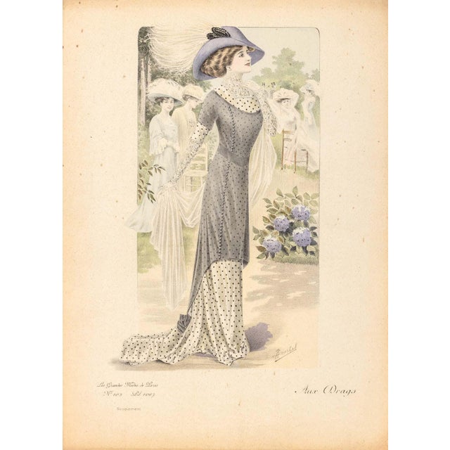 Collection of 14 French Fashion Plates, early 20th century, comprising: "L' Art et la Mode", no. 13, 15, 24, 33, 35, 37,...