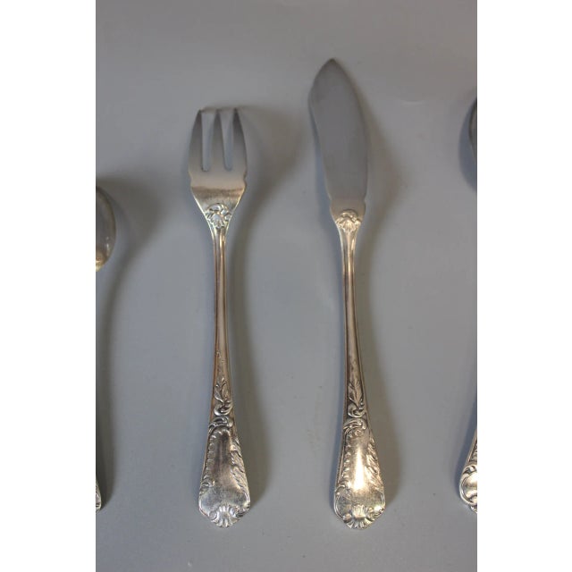 Louis XV Style Cutlery Service from François Frionnet, 1940s, Set of 84 For Sale - Image 16 of 17