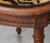 Set of 6 French Louis XVI Style Fruitwood Dining Chairs Scalamndre Tiger Velvet For Sale - Image 4 of 8