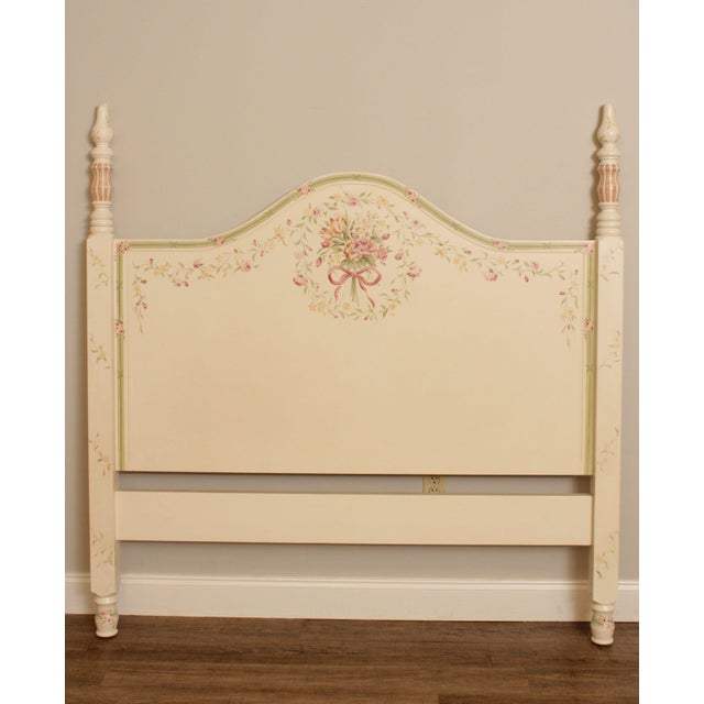 Floral Hand Painted Queen Size Headboard Chairish