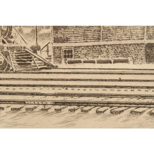 George A. Bradshaw Train Etching, 'Coalport, Trenton, 1885' For Sale - Image 9 of 12