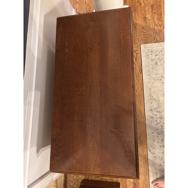 1990s 1990s Keller Furniture Chippendale-Style Buffet Cabinet/Sideboard | Solid Wood Cherry Finish For Sale - Image 5 of 10